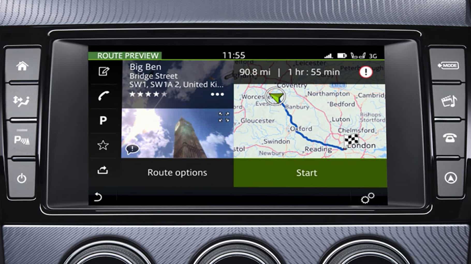Incontrol Touch Pro Navigation On-Screen Display