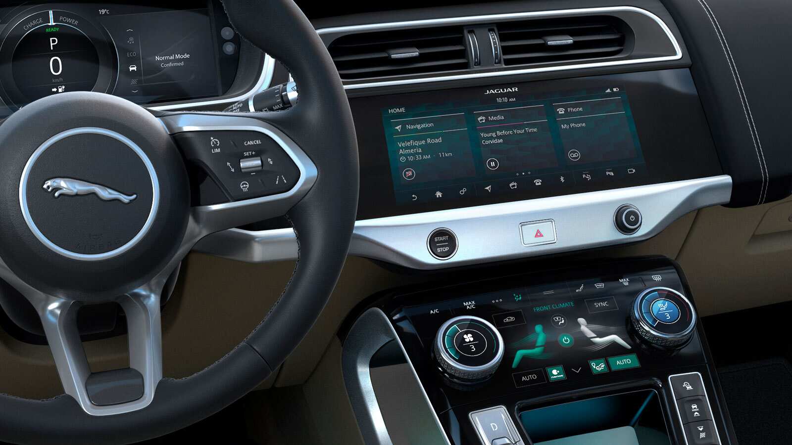 Jaguar I-Pace Dashboard And Controls