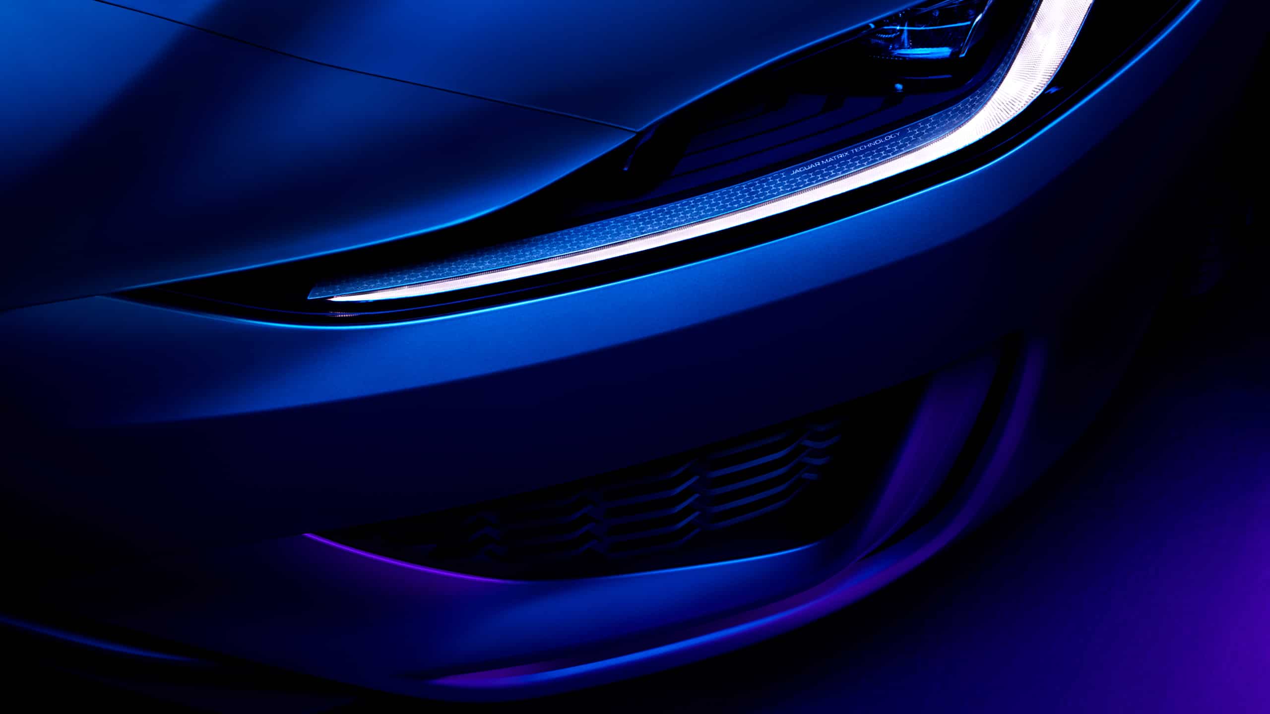 Jaguar XE head light details view 
